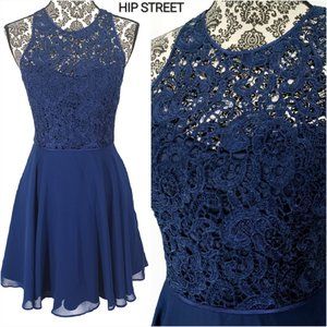 AIDAN MATTOX Lace Bodice Full Chiffon Skirt Short Party Prom Dress 4